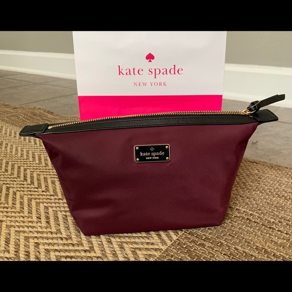 NWT Authentic Kate Spade Nylon Makeup Bag - Picture 4 of 8